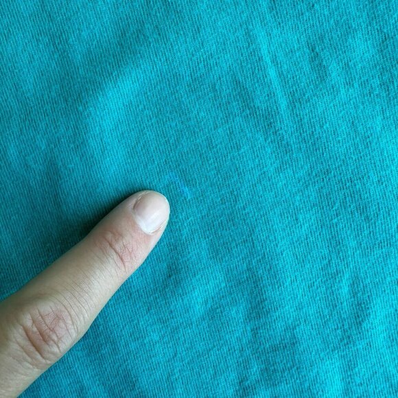 Vintage Hanes Beefy TShirt New Mexico Bull Skull Graphic Teal XL Made in USA '94 - Picture 9 of 10